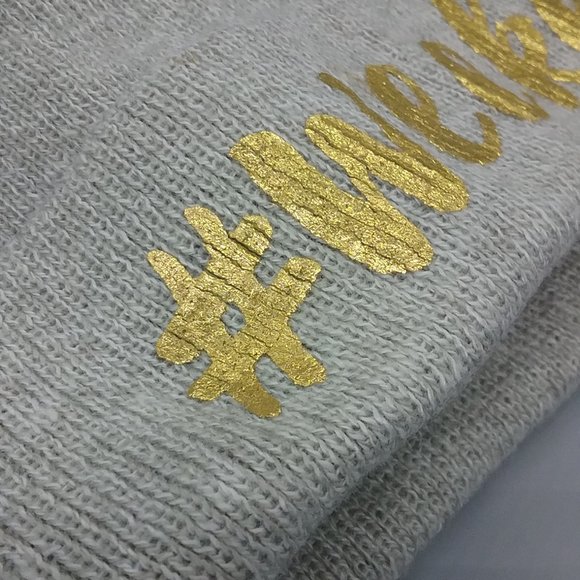 Gray #Weekend Beanie Hat Size 4-7 - Picture 2 of 8